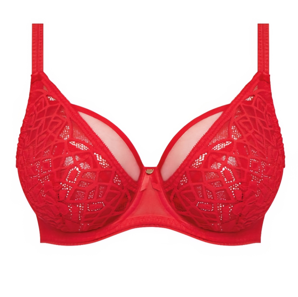 Freya Soiree Red Lace Underwire Bra 38H